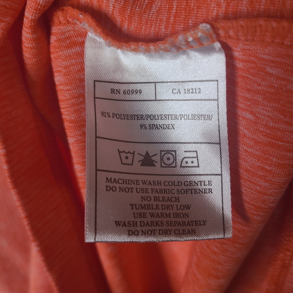 Desales‎ Colts Pullover Mens M Orange 1/4 Zip Antigua HS Soccer Shirt Stretch - Picture 7 of 11
